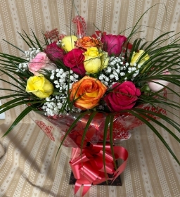 Valentines Mixed Rose Dozen