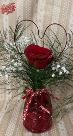 Valentine's Single Red Rose