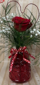 Valentine's Single Red Rose