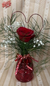 Valentine's Single Red Rose